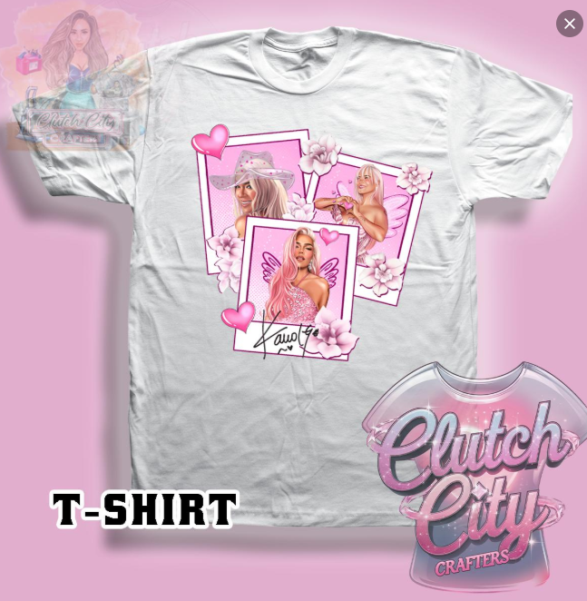 KarolG 3 cards White Tee RTS Clearance