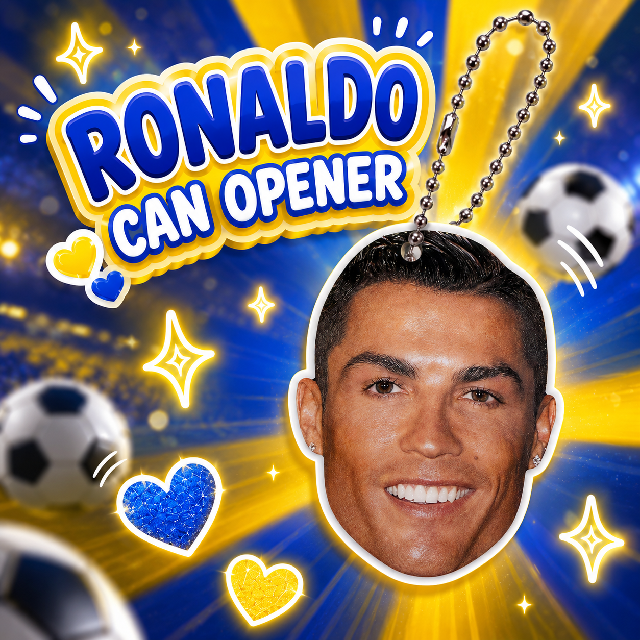 Ronaldo Can Opener Keychain
