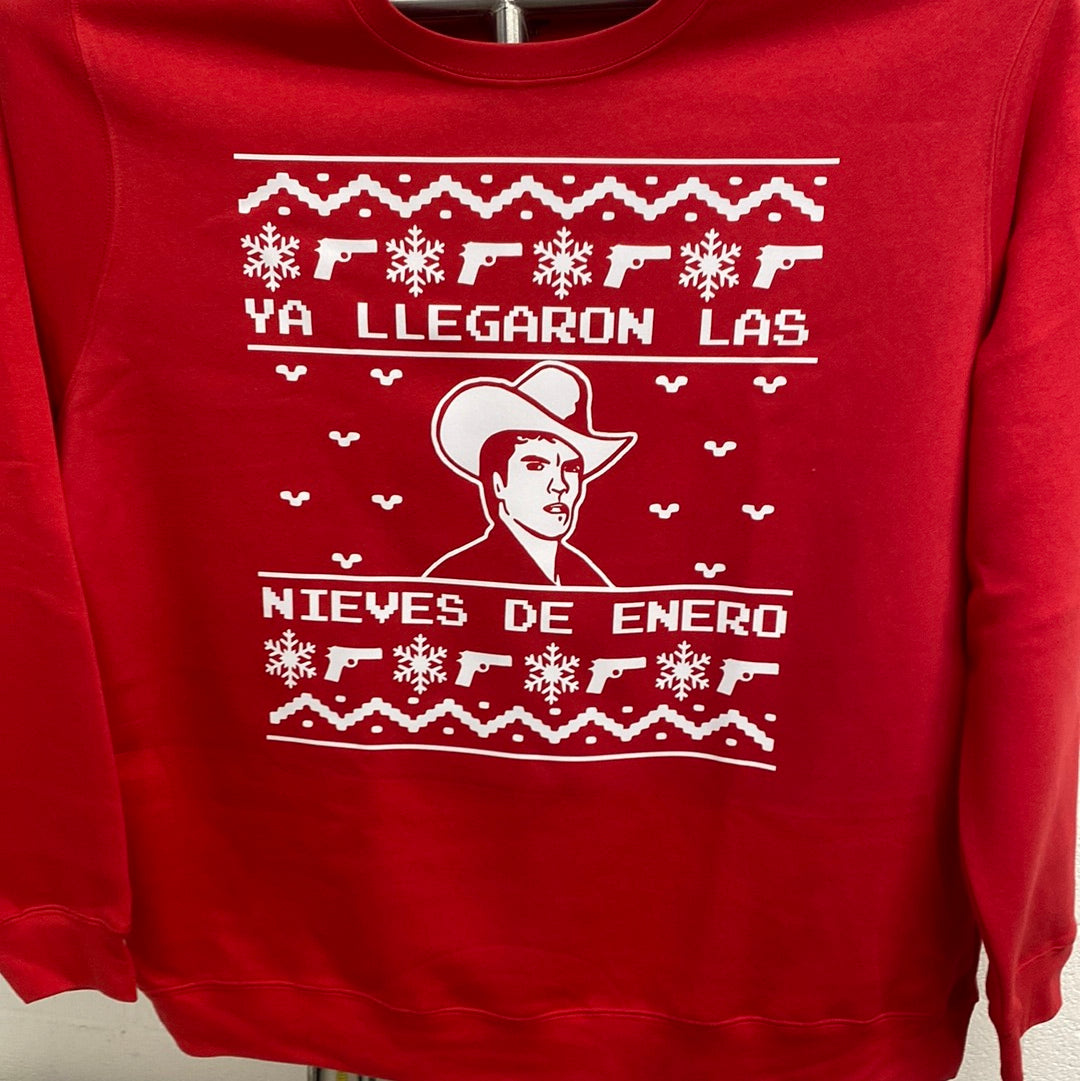 Chalino- GUNS GUNS Red sweater