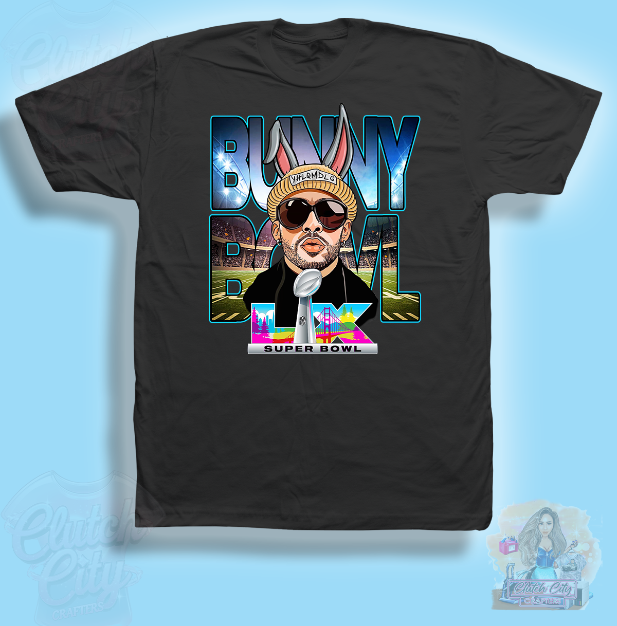 Bunny Bowl Black Tee