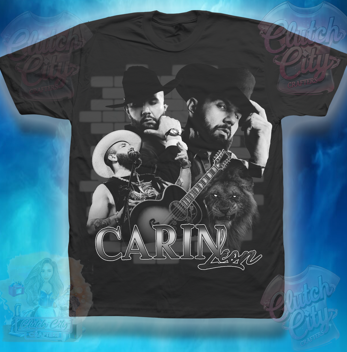 Carin Leon Black Tee 2025