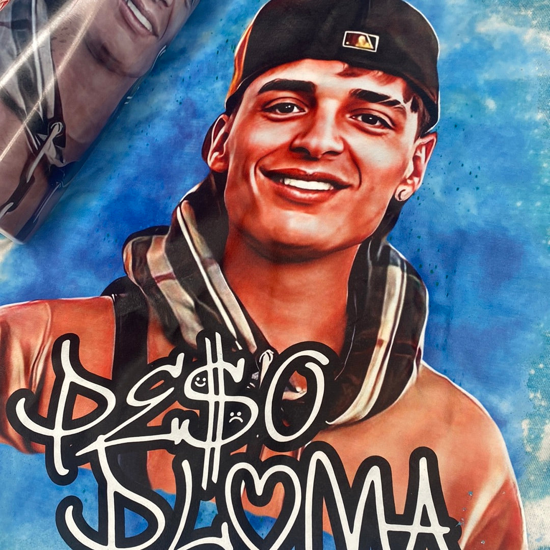 Peso Pluma teal bleach clarence RTS