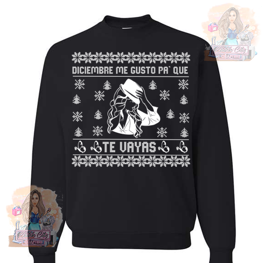 Jenni River Xmas Black Sweater
