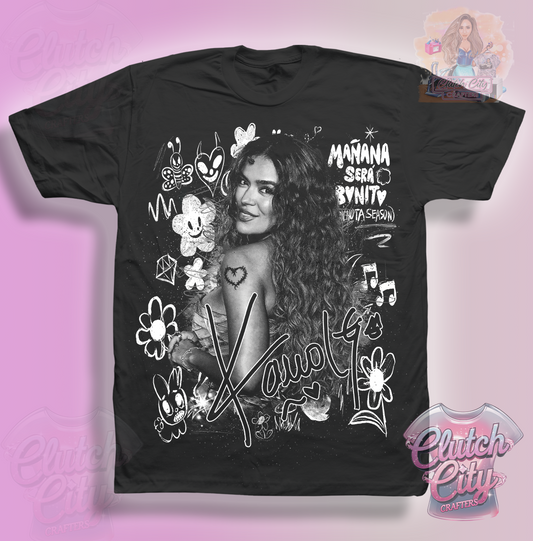 KarolG- Netflix Era Black Tee