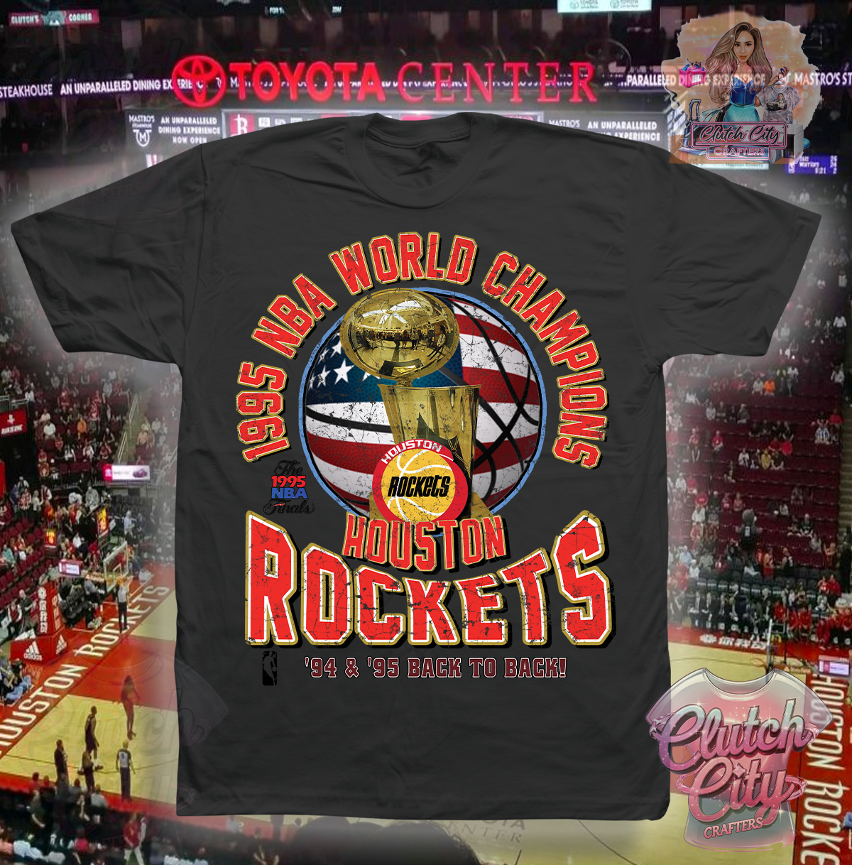 Rockets Championship Black Tee