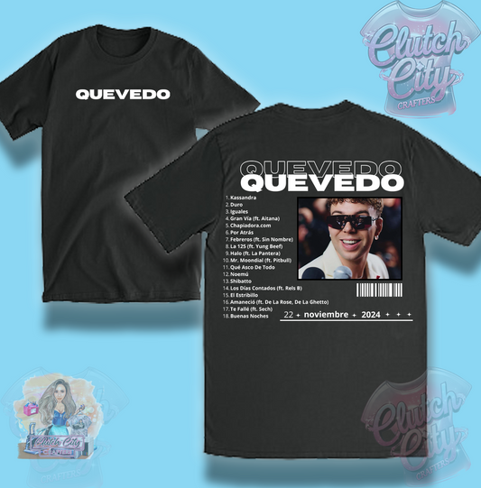 Quevedo Buenas Noches Black tee