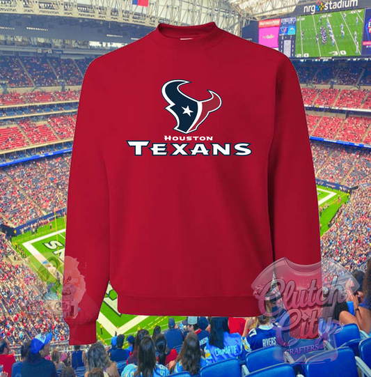 Houston Texans Inspired Red Sweater