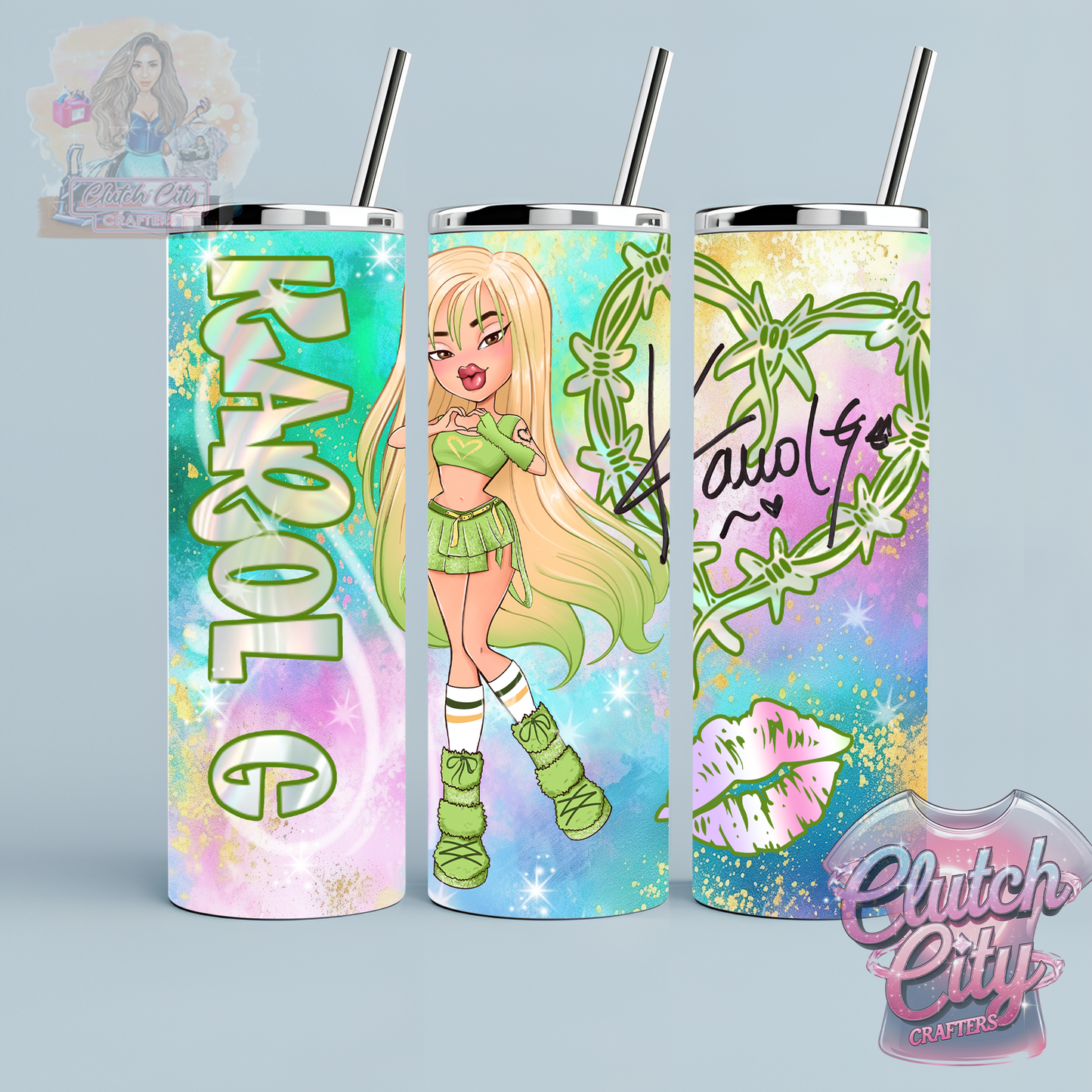 Bratz Green outfit 20 ounce Tumbler