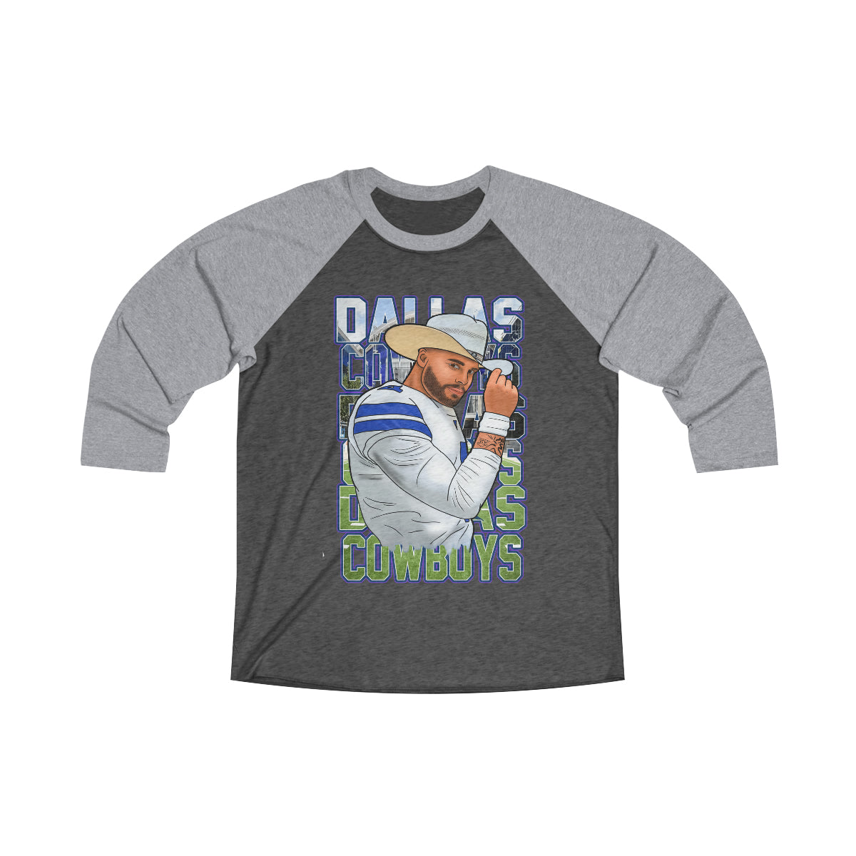 Dak Unisex Tri-Blend 3\4 Raglan Tee