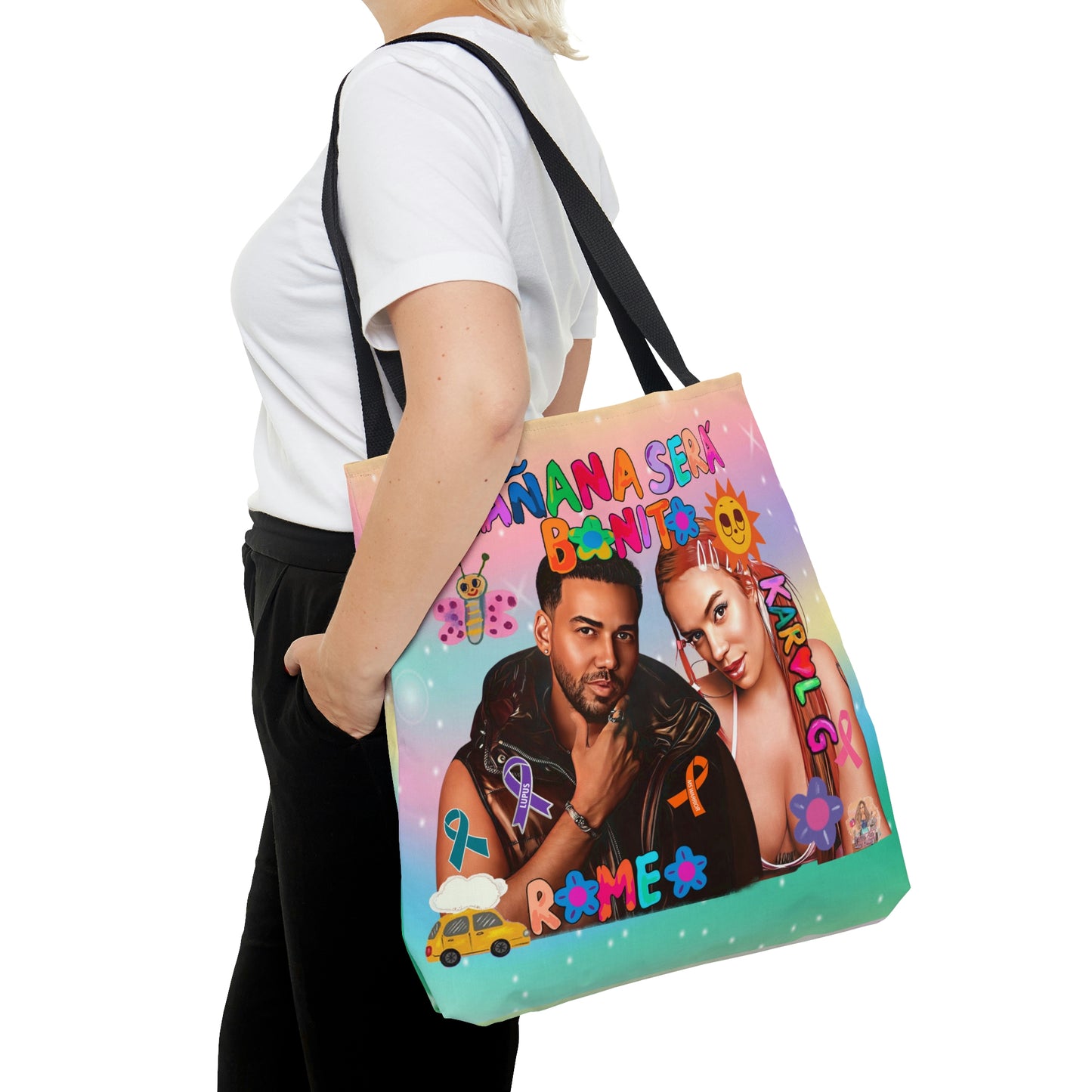 Custom Romeo Santos and KG Tote Bag-Mar