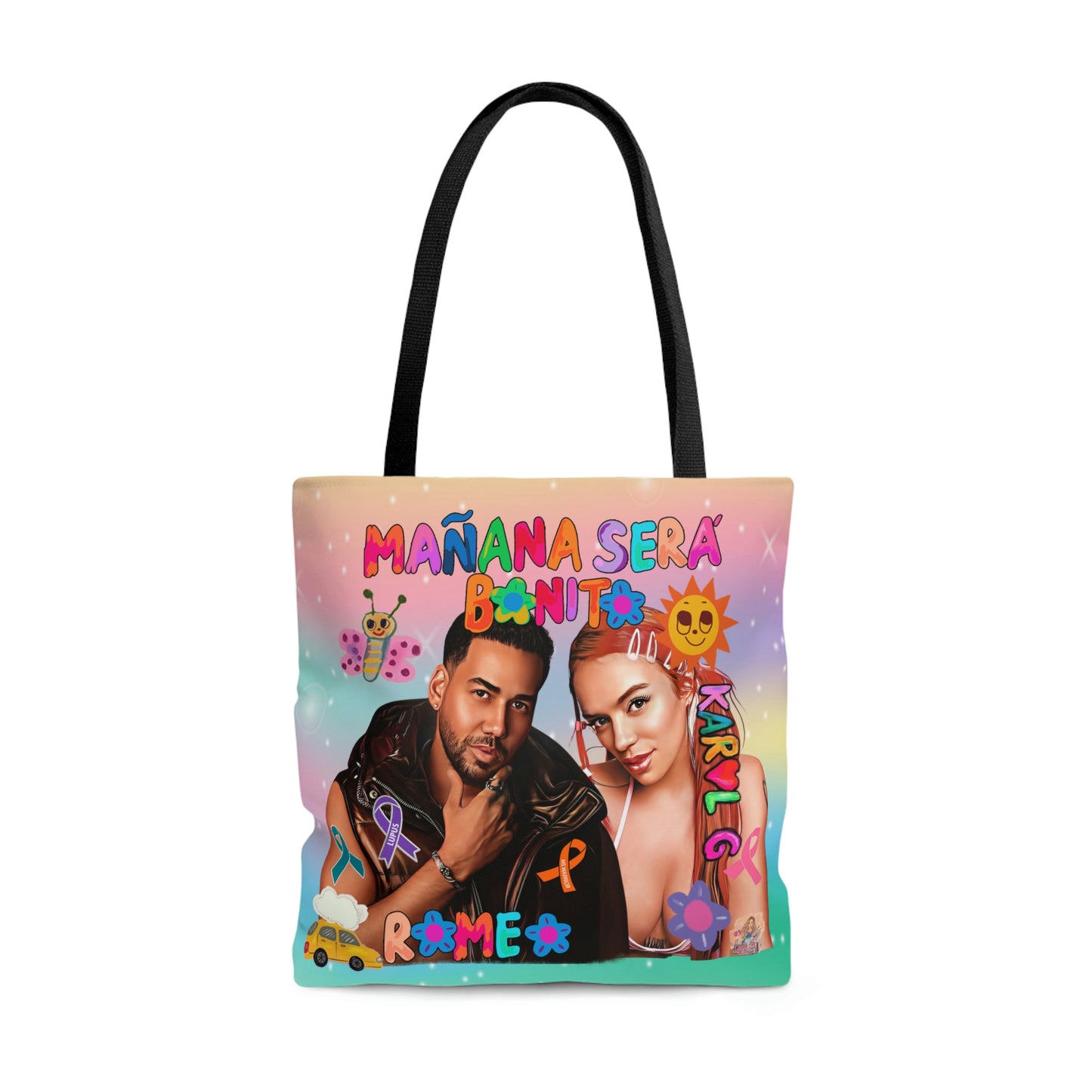 Custom Romeo Santos and KG Tote Bag-Mar