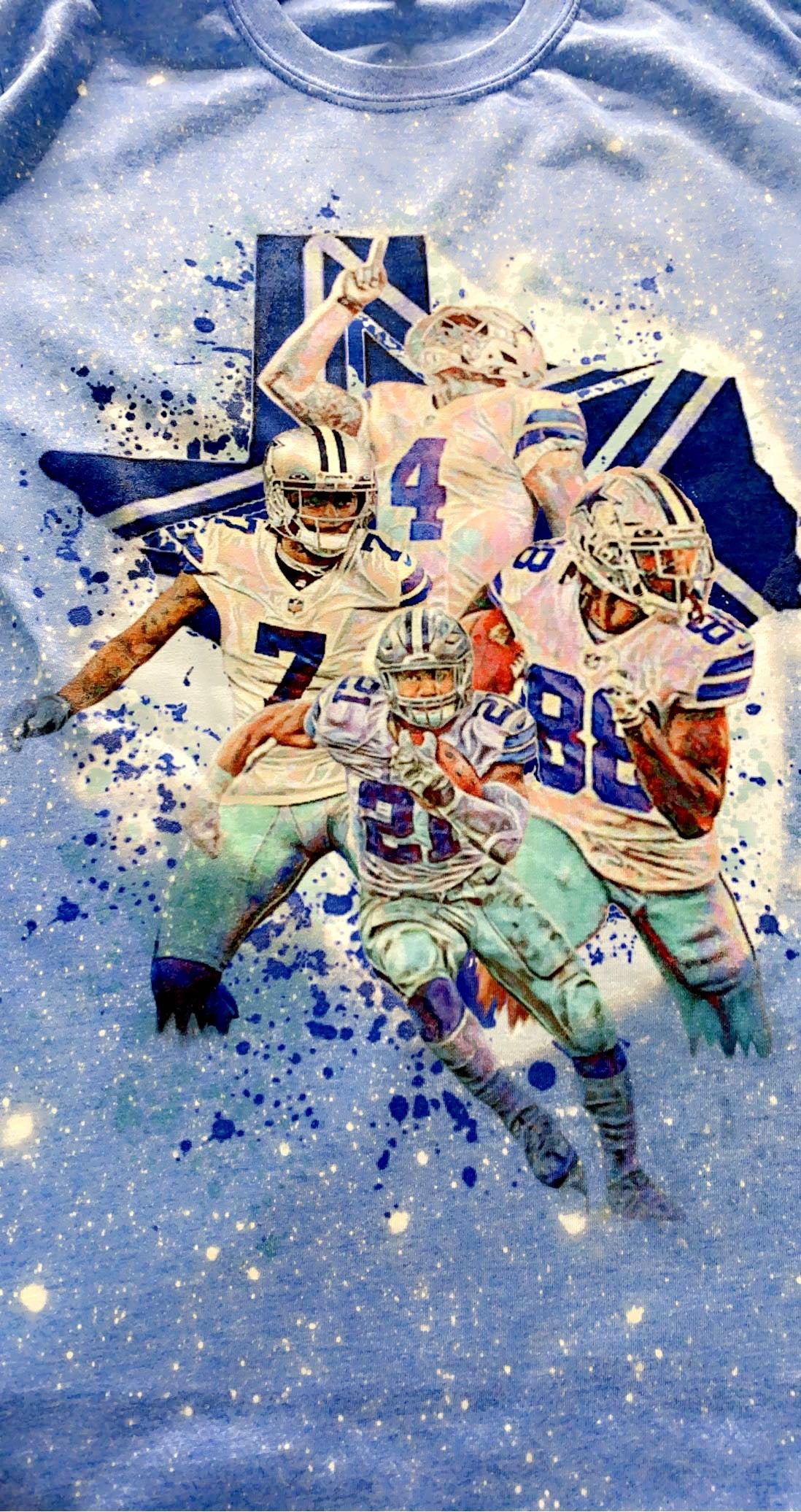 Bleached Cowboys Unisex Tee 4 players