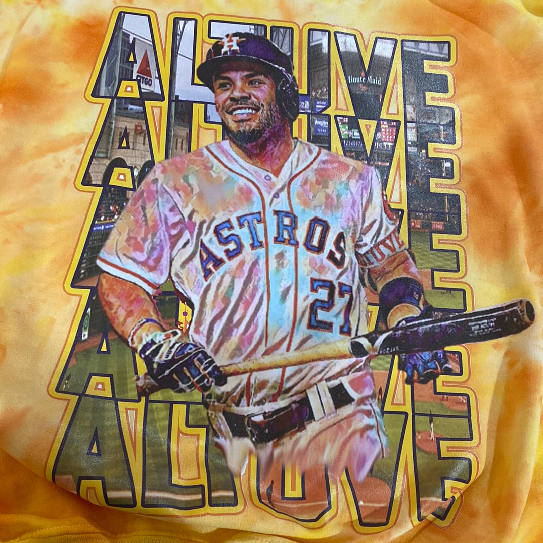 Astros Tie Dye Hoodie