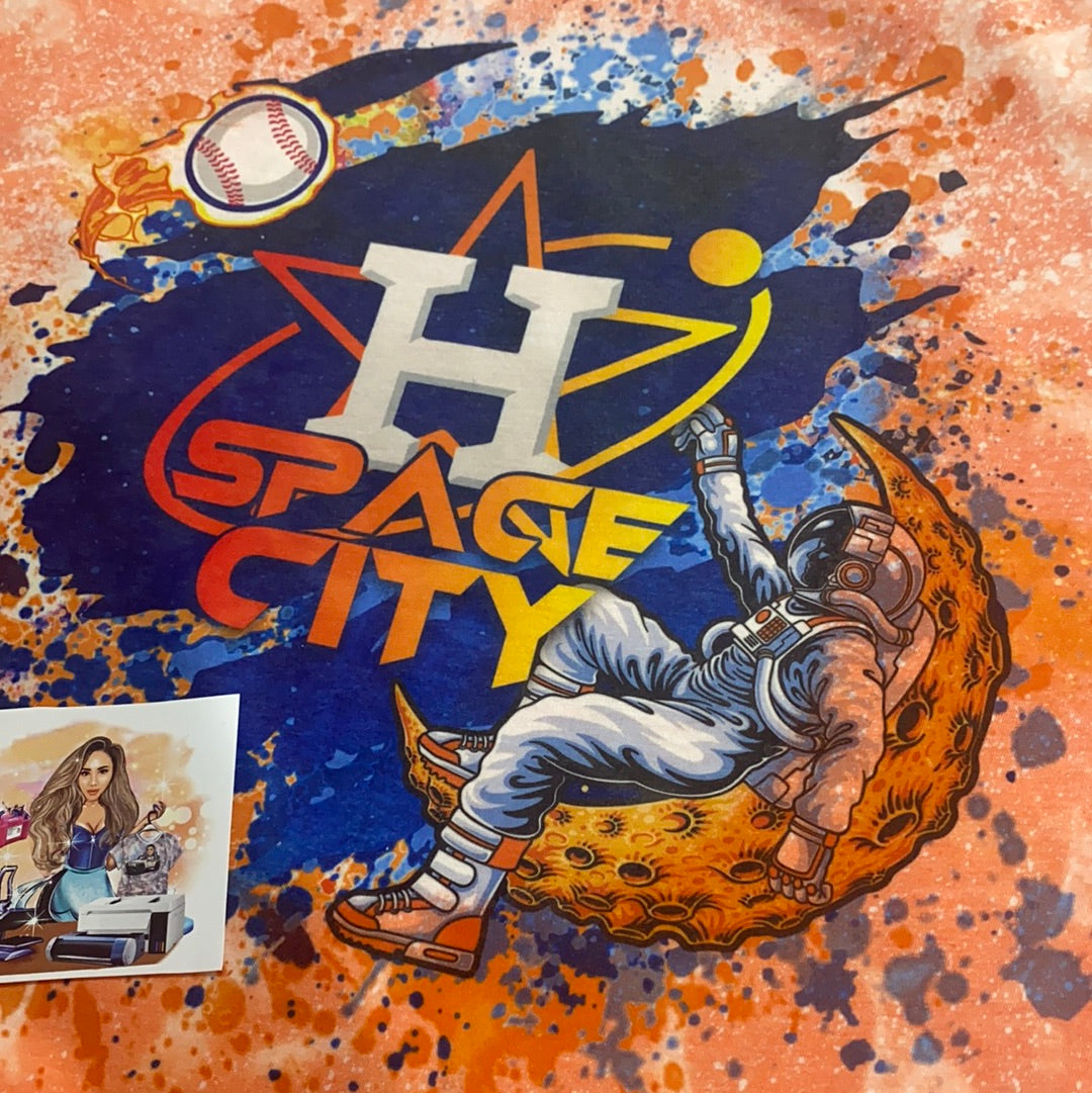 Space City Astronaut on Moon