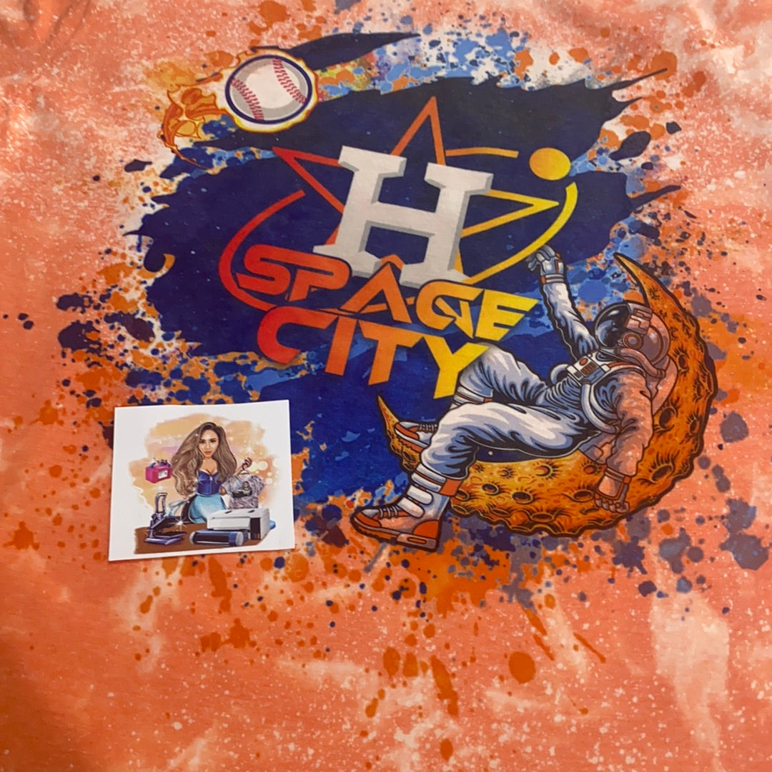 Space City Astronaut on Moon