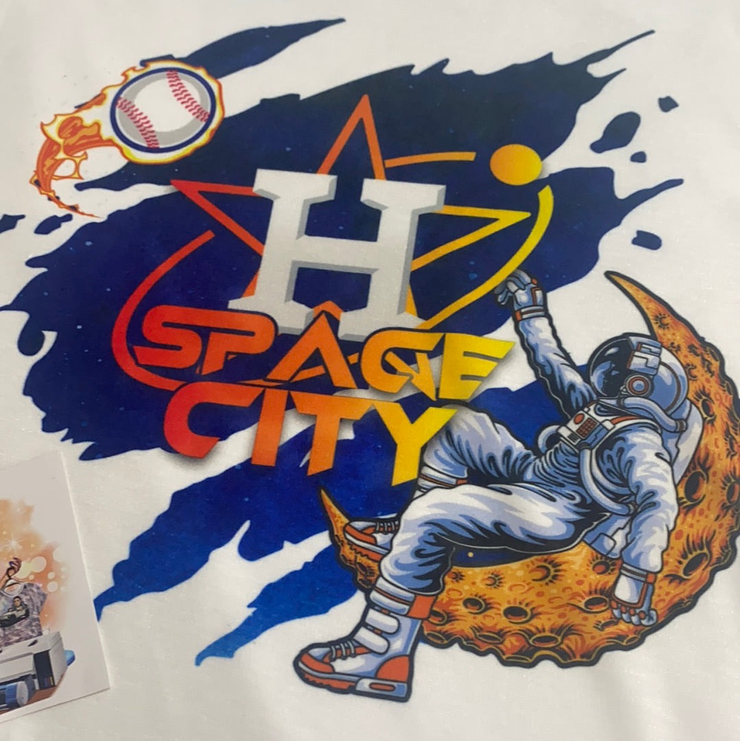 Space City Astronaut on Moon