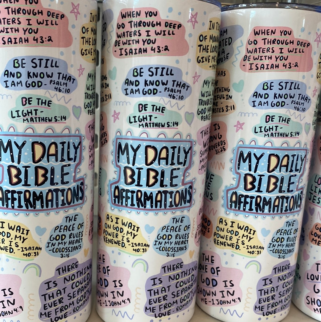 Bible Affirmations Tumbler