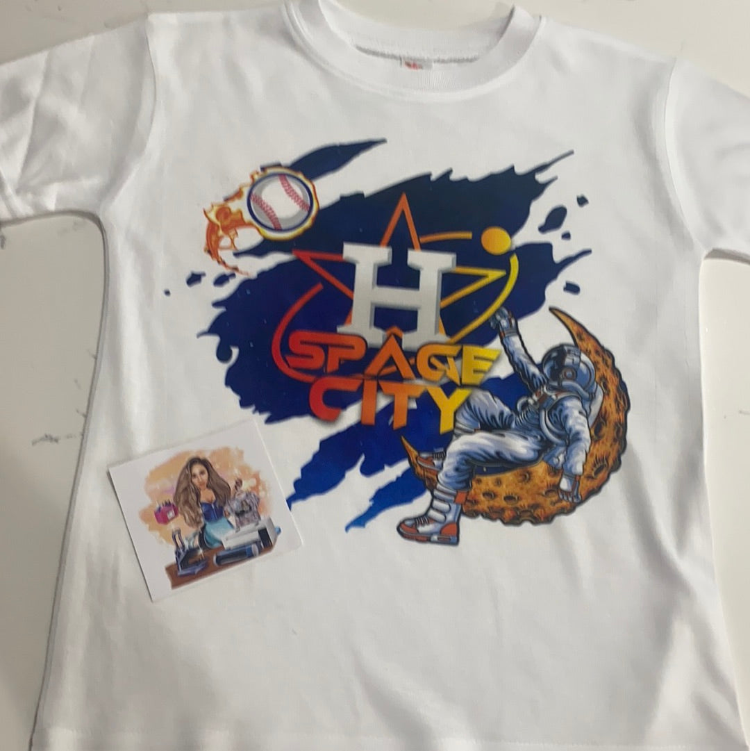 Space City Astronaut on Moon