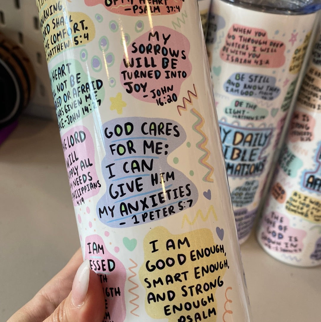 Bible Affirmations Tumbler
