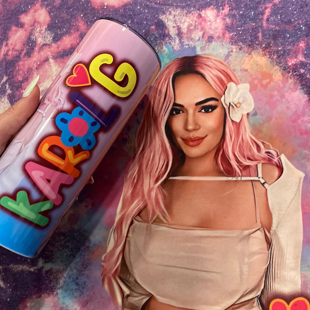 KarolG Pink Hair Bundle W/ tumbler