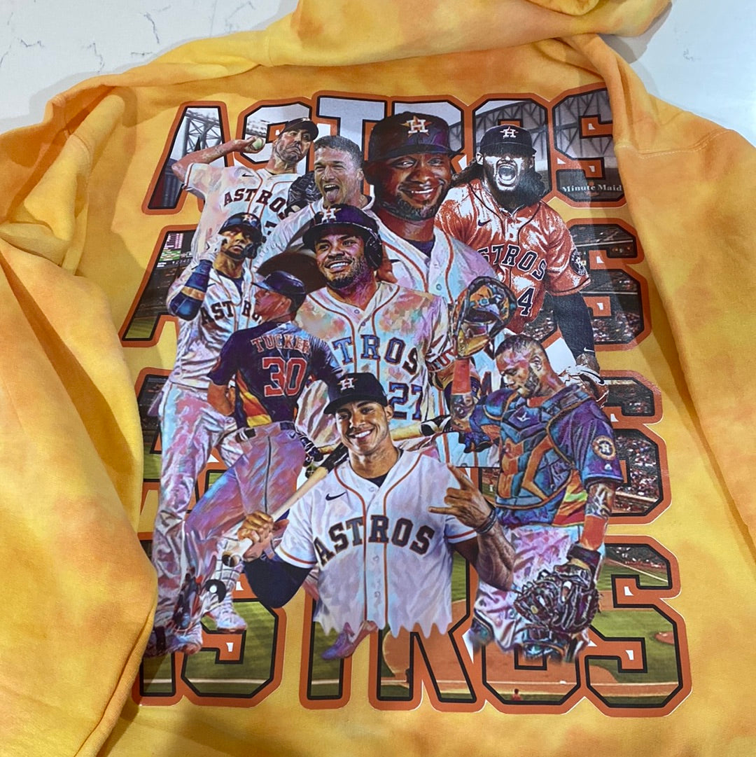 Astros Tie Dye Hoodie