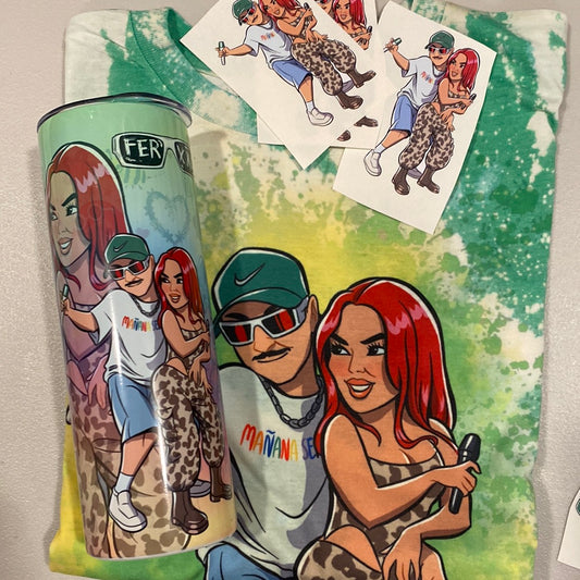 FerXXO & KG Green Bleached Bundle W/ tumbler