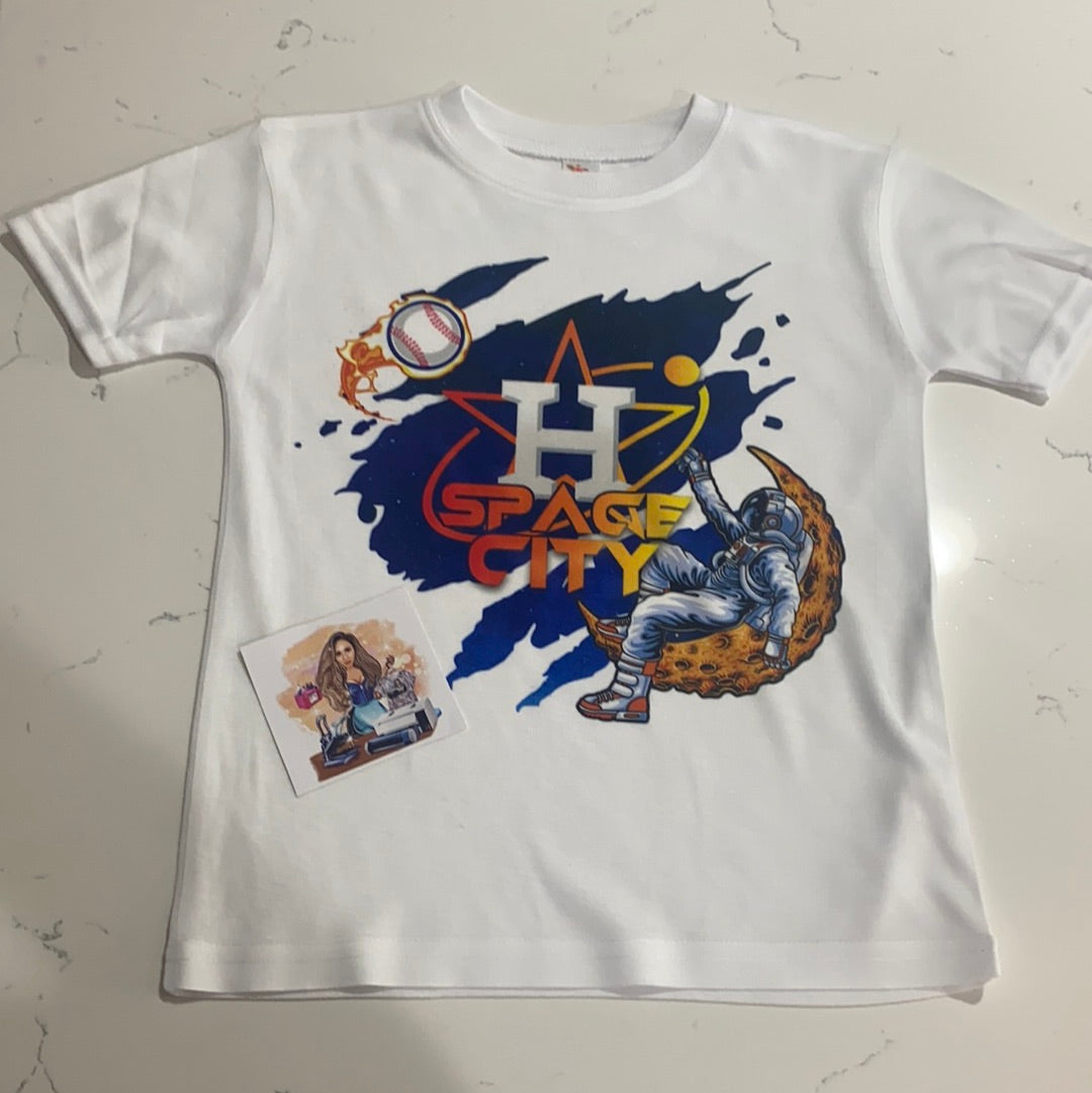 Space City Astronaut on Moon