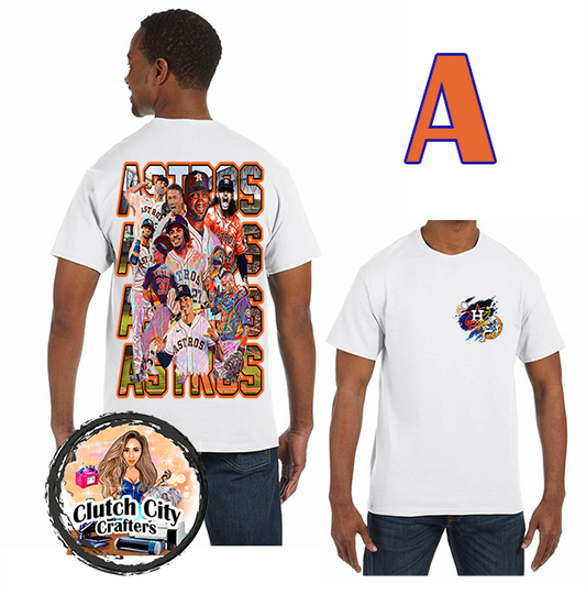 Astros White Tee