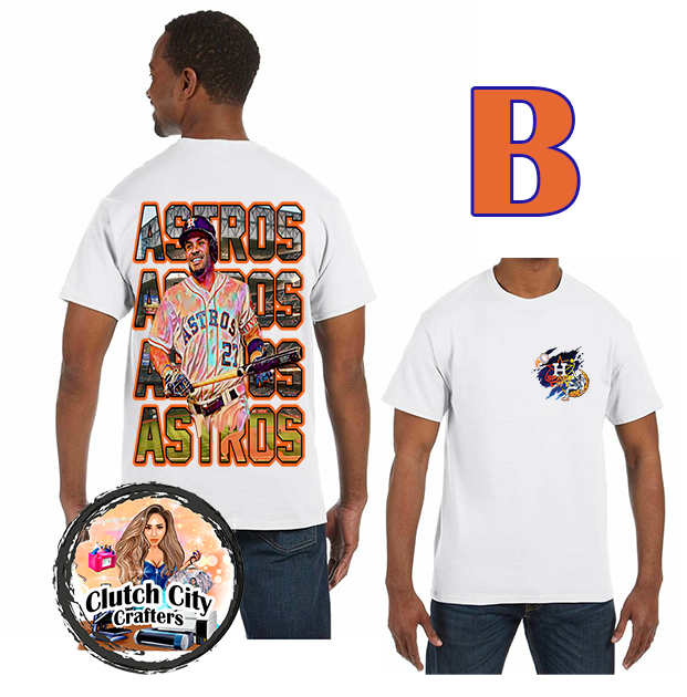 Astros White Tee