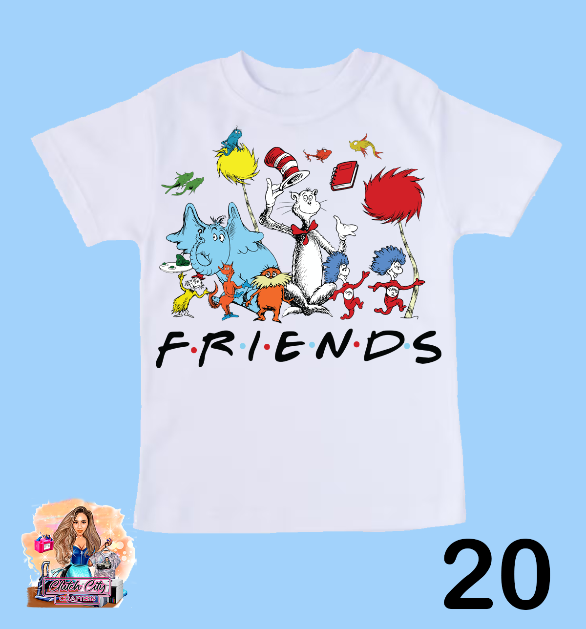 Dr. Seuss Day White Tee