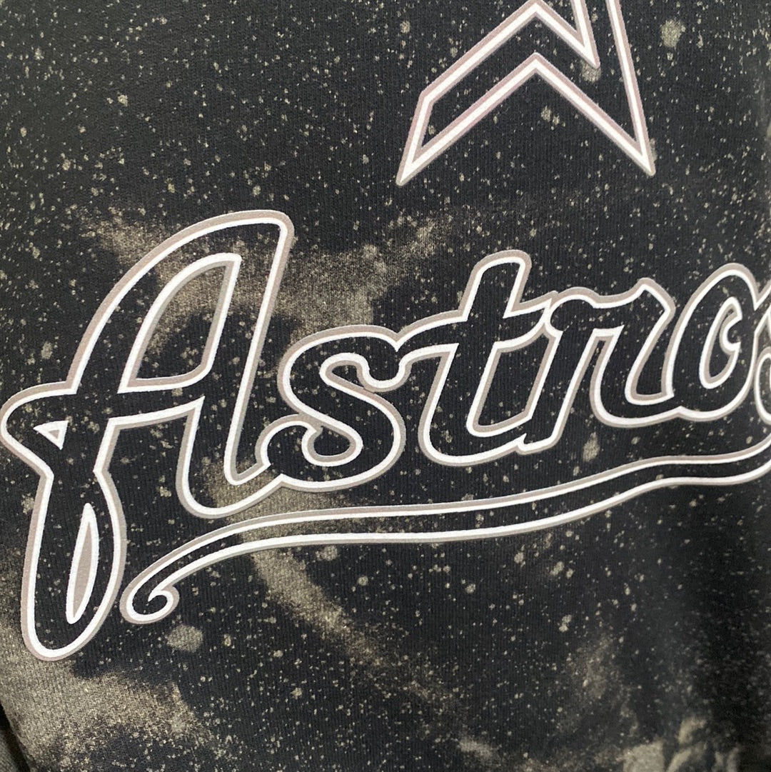 Astros Black Bleached Sweatshirt