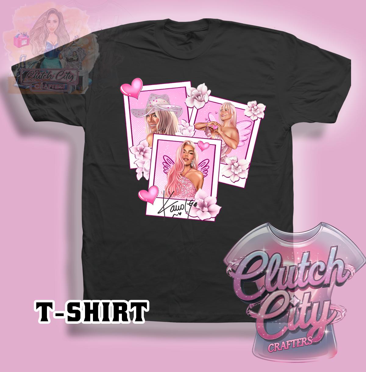 KarolG 3 Valentine Cards Black Tee