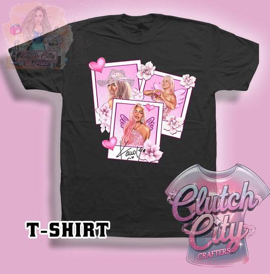 KarolG 3 Valentine Cards Black Tee