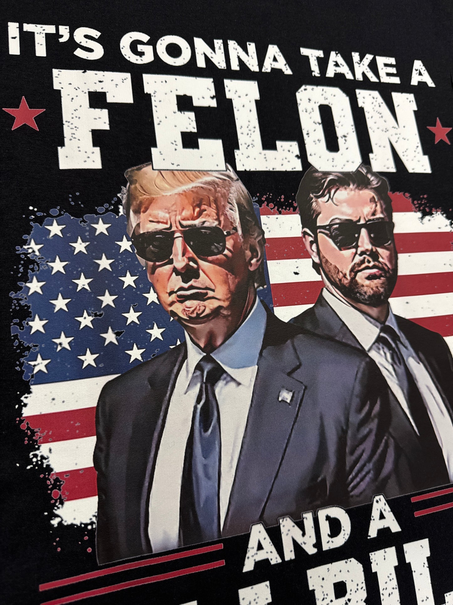 Felon and Hillbilly Black Tee