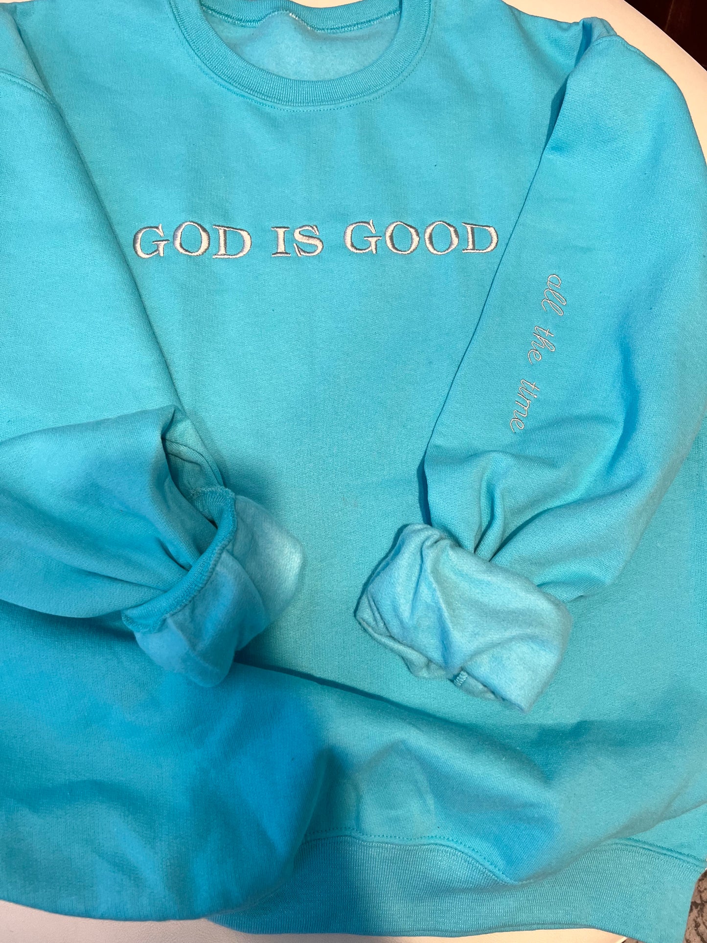 God is Good Embroidered Sweatshirt