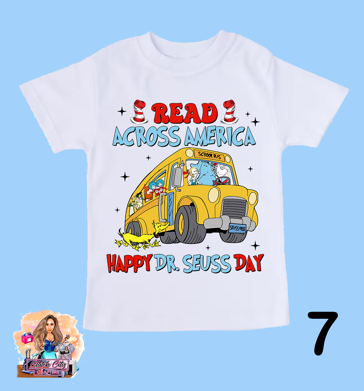 Dr. Seuss Day White Tee