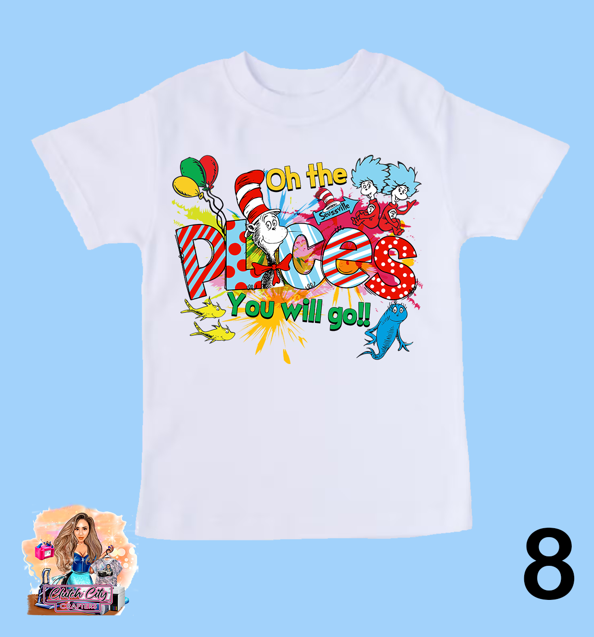 Dr. Seuss Day White Tee