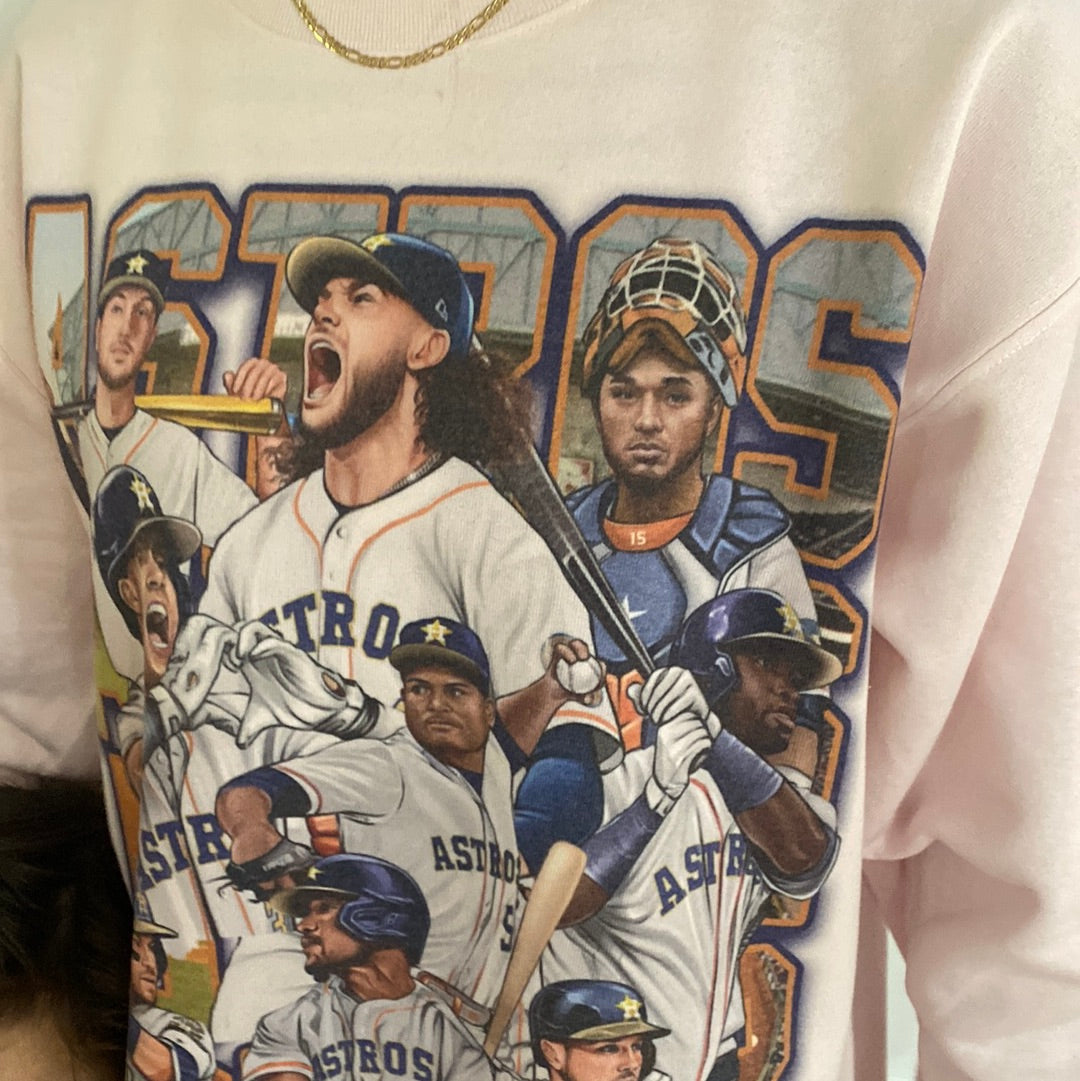 Astros lineup 2023 PINK Sweatshirt