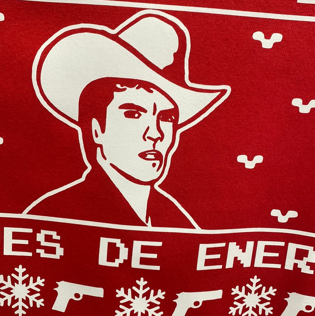 Chalino- GUNS GUNS Red sweater Clearance RTS