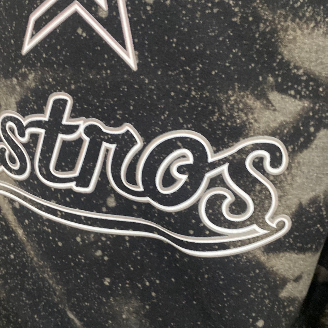 Astros Black Bleached Sweatshirt