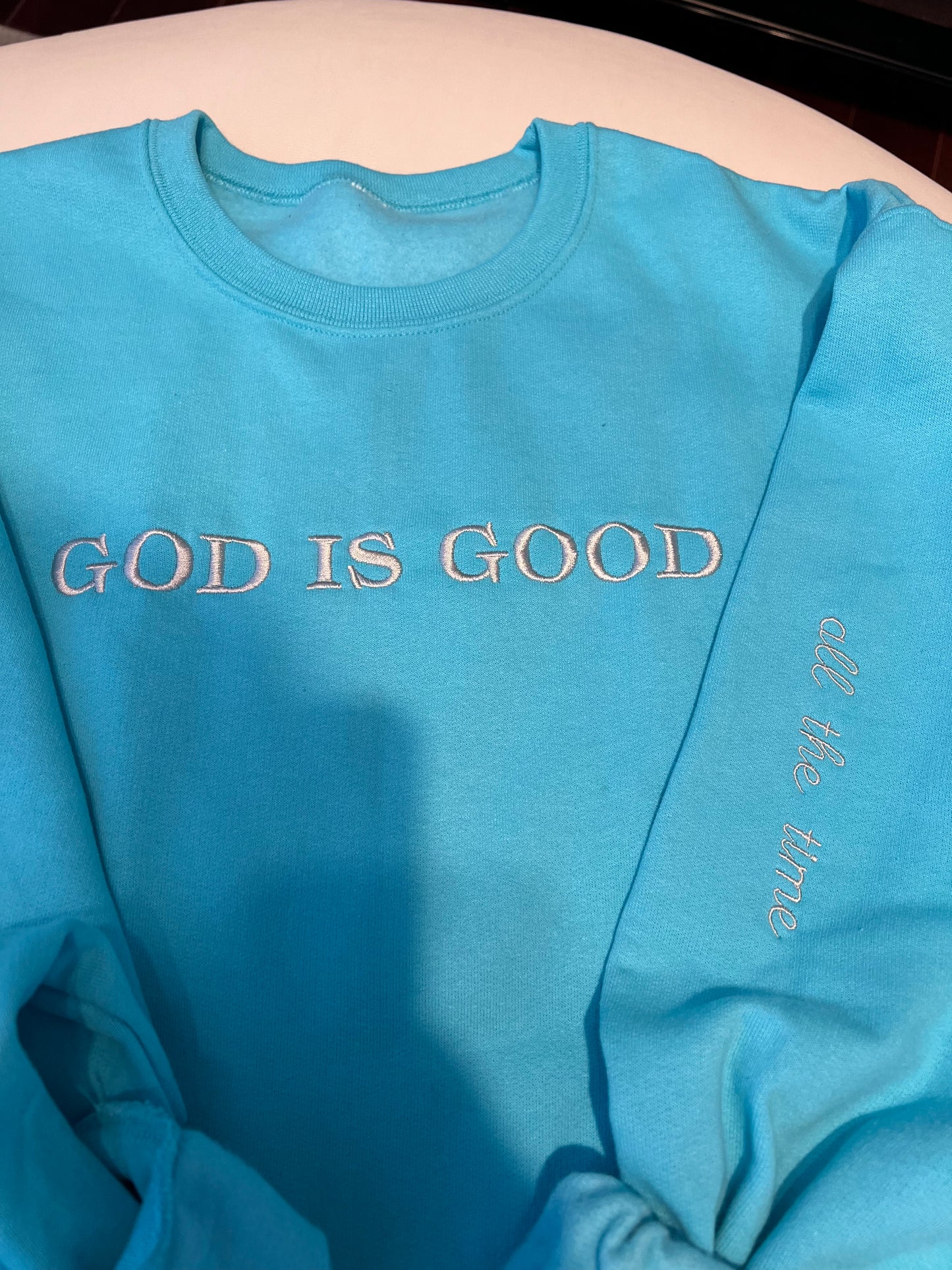 God is Good Embroidered Sweatshirt