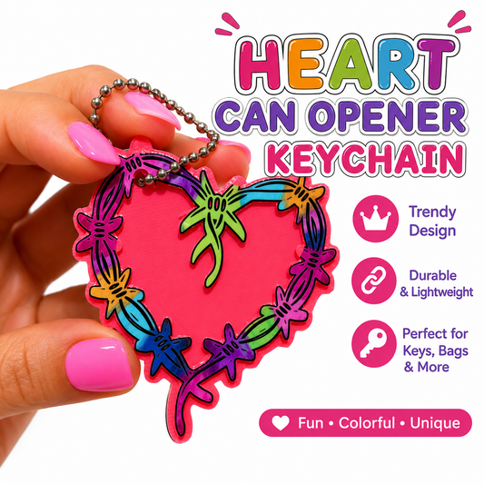 MSB Heart Can Opener Keychain