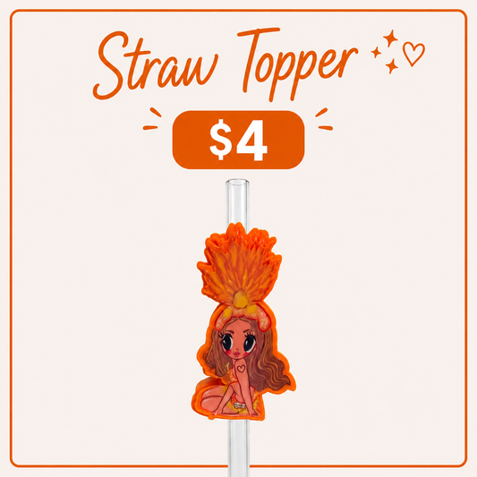 Tropicoqueta Straw Topper 8mm
