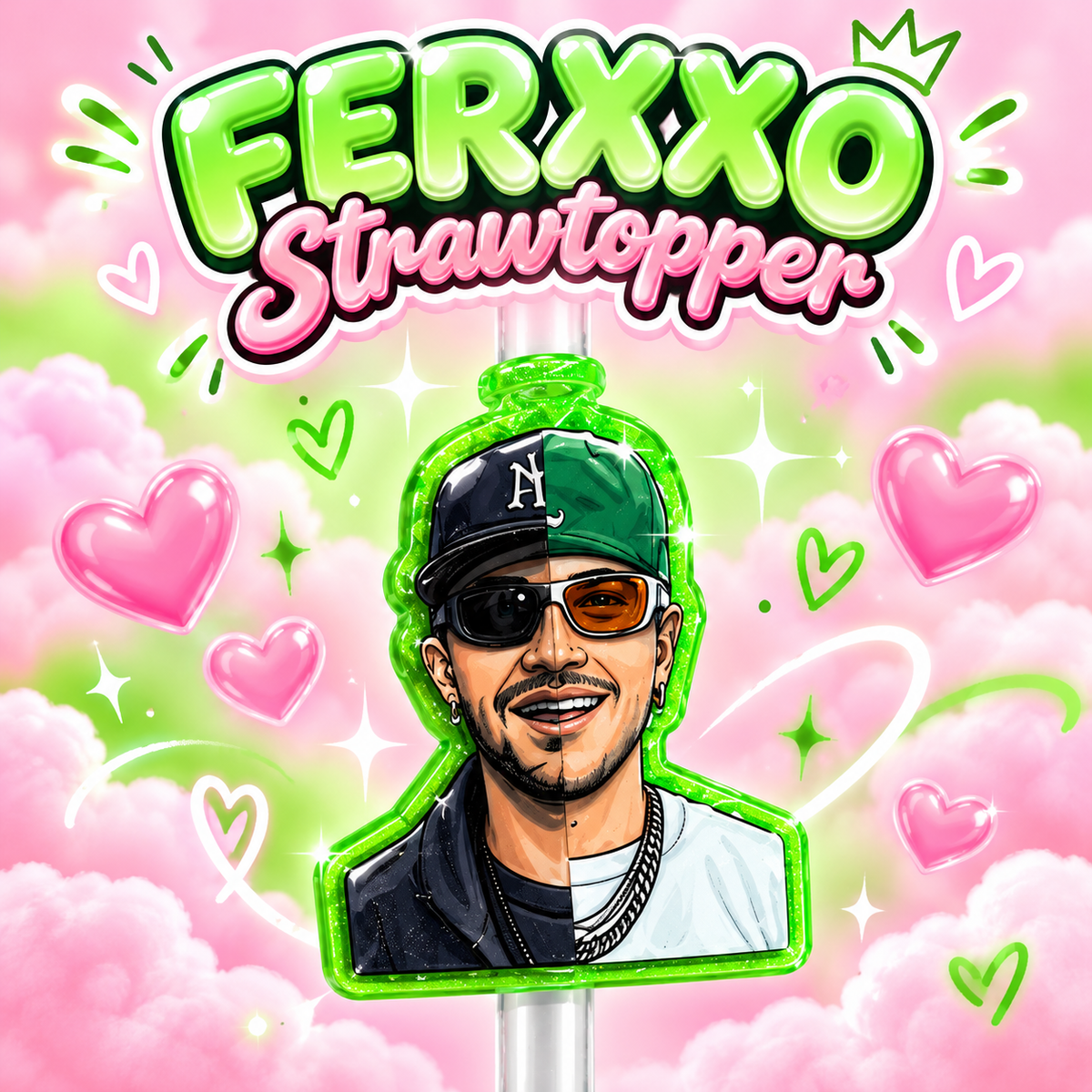 Ferxxo feid HEAD Straw Topper 8mm