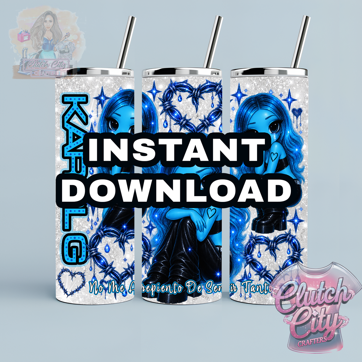 NMADST SILVER Tumbler Instant Download