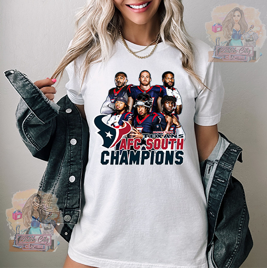 Houston Texans AFC South Champions White Tee