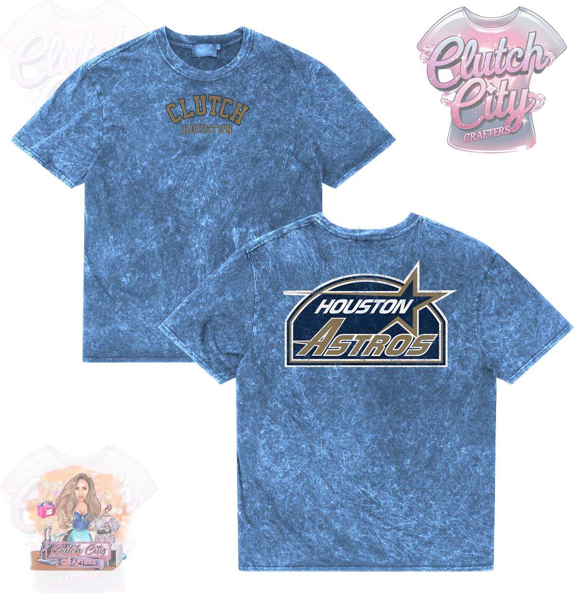 Stros 1994 BLUE Mineral Acid Wash Tee