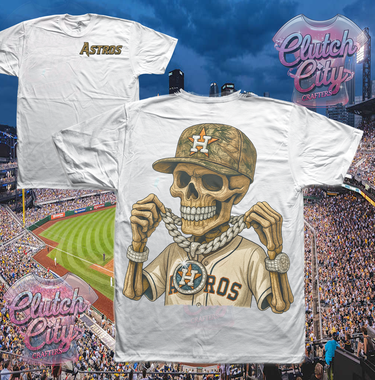 White Stros Skelly Standard Fit