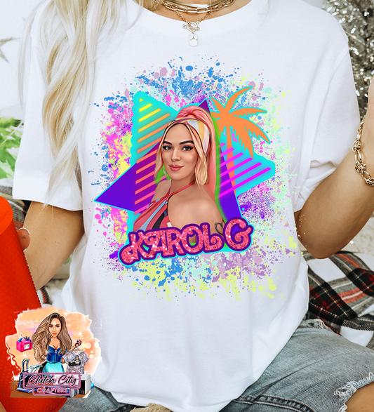 KG Barbie Colorful White Tee