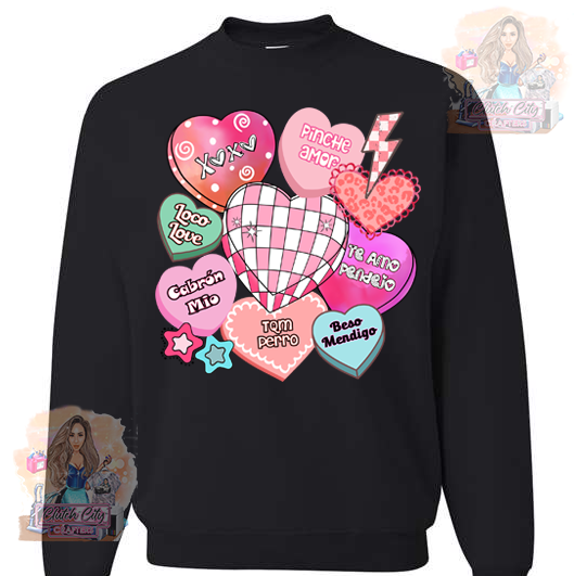 Cupid is Stupid Black Sweatshirt